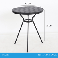 طاولة خارجية سطح خشب مقاس 60 سم