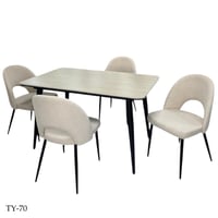 طقم طاولة طعام بورسلان 4و6 كراسي عدة ألوان