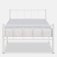 سرير معدن أبيض مقاس 120و90 سم