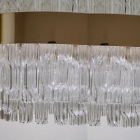 ثريا ليد زجاج موديل حديث وراقي مستطيل