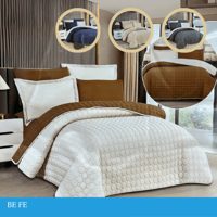 طقم لحاف مضغوط نفر مودرن عدة الوان