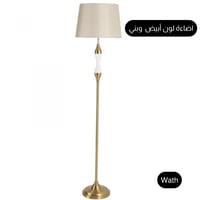 اضاءة طويلة فخمة لون أبيض وبني