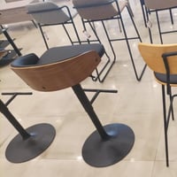 طقم 2 كراسي بار لون أسود