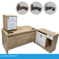 طقم مكتب مع سكرتارية عدة مقاسات عدة الوان