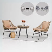 طقم طاولة وكرسيين خارجي عدة ألوان