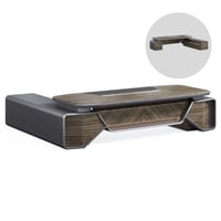 طقم مكتب 280سم مع دولاب وطاوله شاي