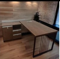 طقم مكتب مع سكرتارية عدة ألوان