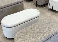 أريكة بوكليه بصندوق أبيض 88 سم