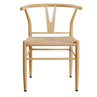 كرسي بوهيمي خشبي فاتح