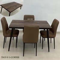 طقم طاولة طعام 4و6 كراسي عدة ألوان