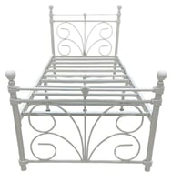 سرير لون ابيض 90و120 سم