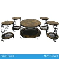 طقم طاولات خدمة راتان عدة ألوان