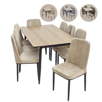 طقم طاولات طعام 4و6 كراسي عدة ألوان