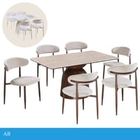 طقم طاولة طعام رخام 4و6 كراسي عدة ألوان
