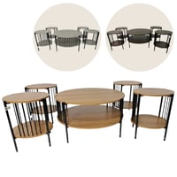 طقم طاولات وسط عدة ألوان