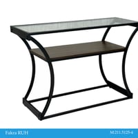 كونسول خشب وزجاج عدة ألوان