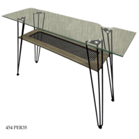 مدخل راتان وزجاج عدة ألوان