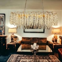 ثريا ستيل ذهبي مستطيل