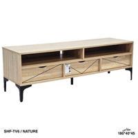 طاولة تلفزيون 140و160و180 سم خشبي