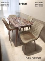 طقم طاوله طعام 6و4كراسي عدة الوان