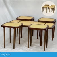 طقم طاولة خشب هندي عدة ألوان