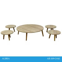 طقم طاولات ارضي وسط عدة الوان