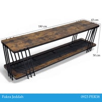 طاولة بلازما خشب وراتان مقاس 160و180 سم عدة ألوان