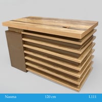 طاولة مكتب لون خشبي مقاس 120و140 سم