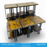 طقم 4أو6 طاولات عدة الوان