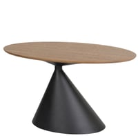 طاولة طعام لون بني 150و130 سم