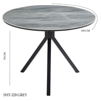 طاولة سيراميك 100و90 سم عدة ألوان