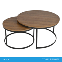 طقم طاولات خدمة بني