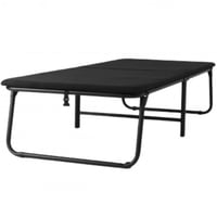 سرير أسود يطبق مع اسفنج