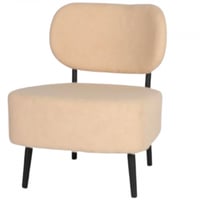 طقم 2 كراسي فرو لون بيج