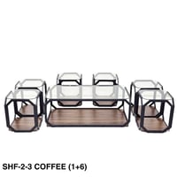 طقم طاولات زجاج عدة ألوان