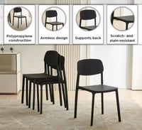 طقم 4 كراسي فايبر عدة الوان