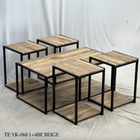 طقم طاولات وسط وخدمة عدة الوان