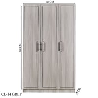 دولاب ملابس رمادي عدة مقاسات
