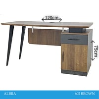 مكتب مودرن لون بني 120و140 سم