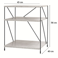 رف تخزين 3 أدوار عدة الوان