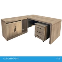 طقم مكتب مع سكرتاريه عدة مقاسات
