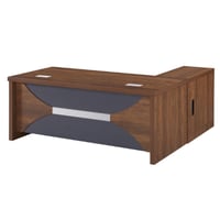 طقم مكتب مع سكرتاريه لون جملي عدة مقاسات