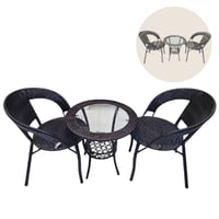 طقم طاولة وكرسيين عدة ألوان