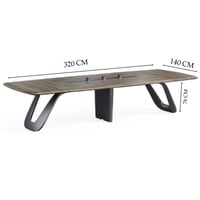 طقم مكتب 280سم مع دولاب وطاوله شاي