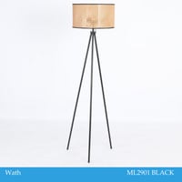 إنارة راتان أسود