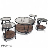 طقم طاولات زجاج عدة ألوان