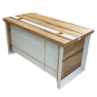 طاولة مكتب لون خشبي مقاس 100و120و140 سم