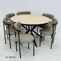 طقم طاولة طعام 6 كراسي عدة الوان