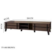 طاولة تلفزيون بني 140و160و180و200 سم