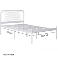 سرير أبيض 90و120و180 سم